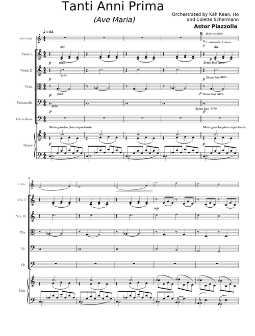Tanti anni prima-Ave Maria – Piazzolla - Structure Vibr'Accord