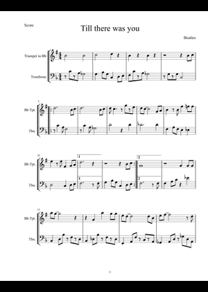 Play Official version of Till there was you Sheet Music by The