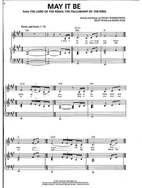 Enya (Arr. Enya - May It Be) - Harald Reitinger, Stephan Rebelein, Uli Fisher (Easy Piano)