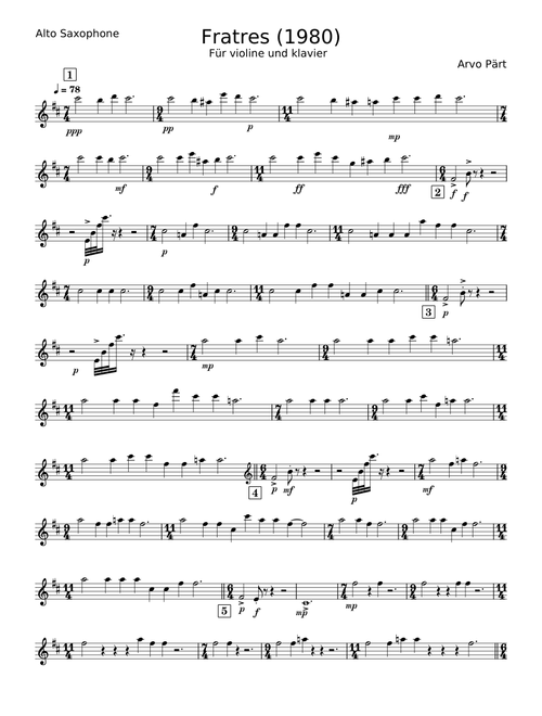 Fratres - Arvo Pärt