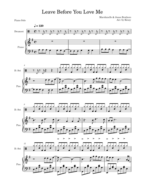 Leave before you love me – Jonas Brothers