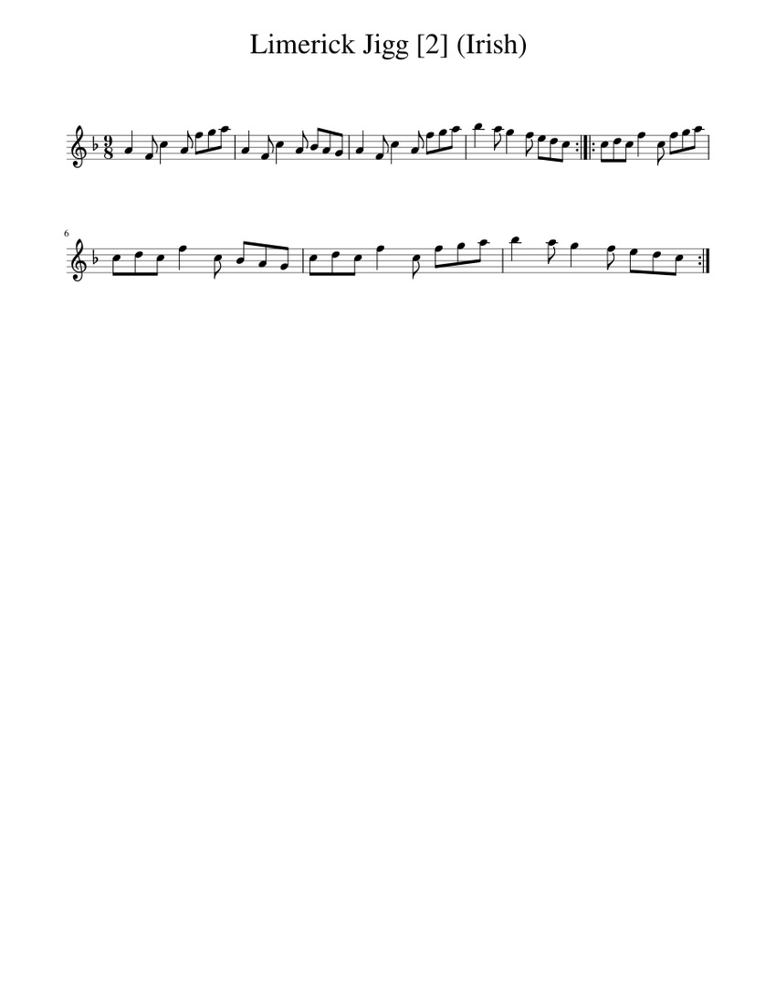 Limerick Jigg [2] (Irish) Sheet music for Piano (Solo)