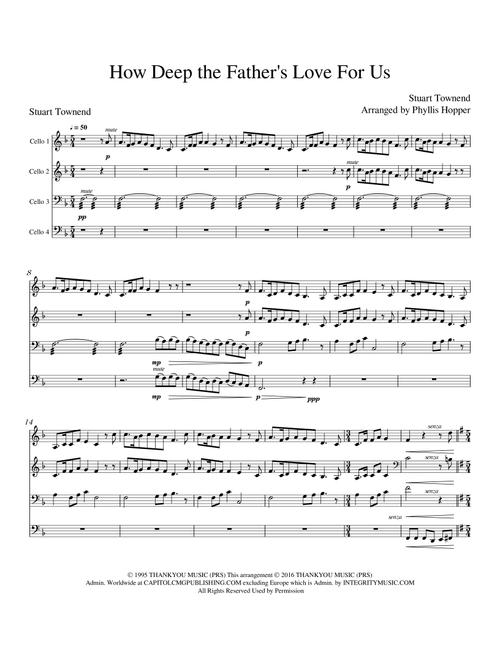 How Deep The Father's Love For Us (Arr. Phyllis Hopper) - Phillips Craig & Dean (String Ensemble)