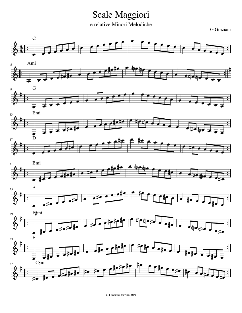 Raccolta Di Scale Per Tromba - Naturali, Armoniche E Melodiche Di Sapienza Alessandro - Foto 14