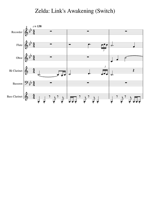 Zelda - Link's Awakening (Switch) Transcription