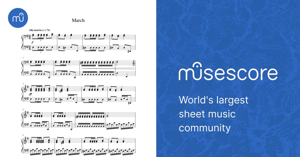 March Sheet Music for Piano (Solo) | MuseScore.com