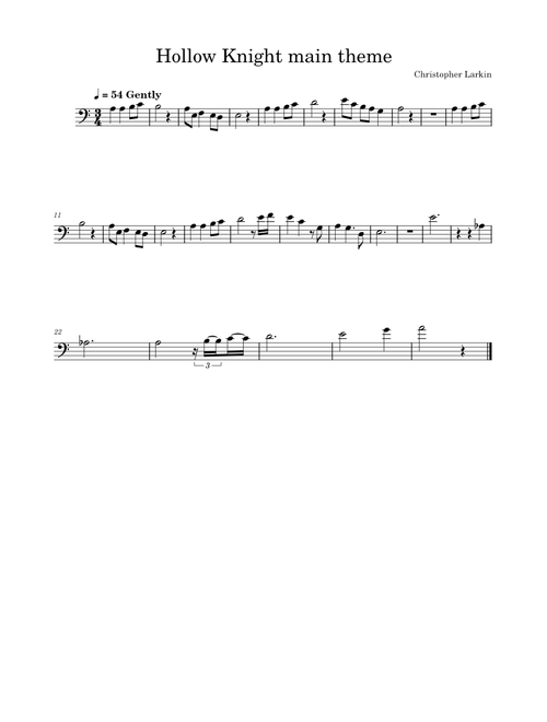 Hollow Knight main theme