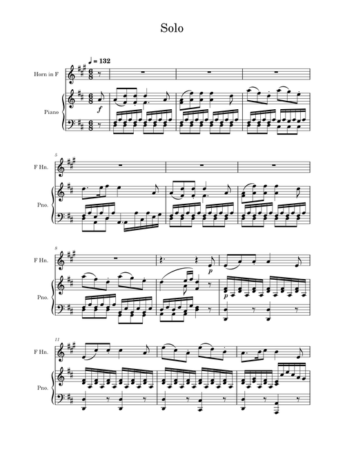 Mozart - Horn Concerto No. 1 in D, Movement 2