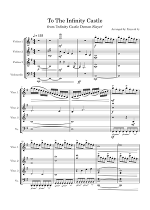 Entrance to the Infinity Castle – Demon Slayer Sheet Music for Cello ...