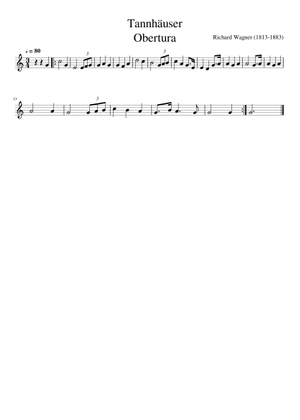 Wagner Tannhäuser Overture (Piano solo) Sheet Music for Piano