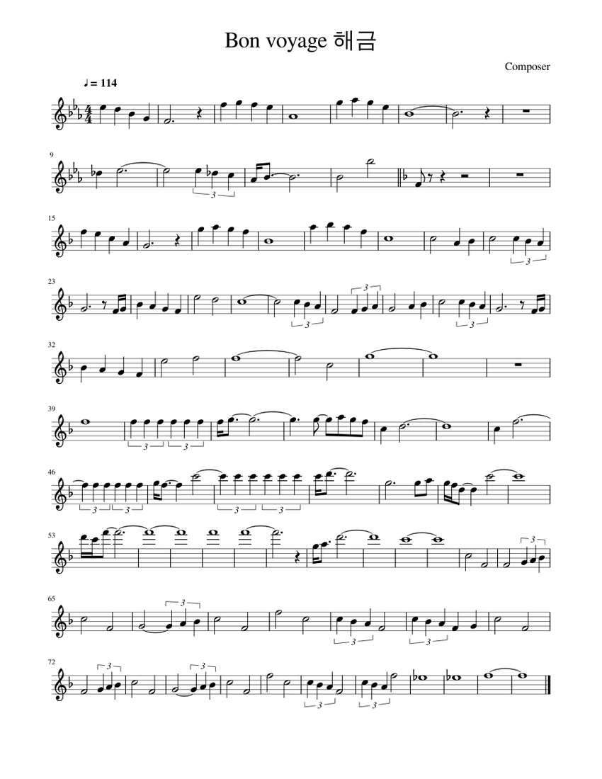 Bon Voyage Sheet Music For Piano Solo Musescore bon-voyage-sheet-music-for-piano-solo-musescore