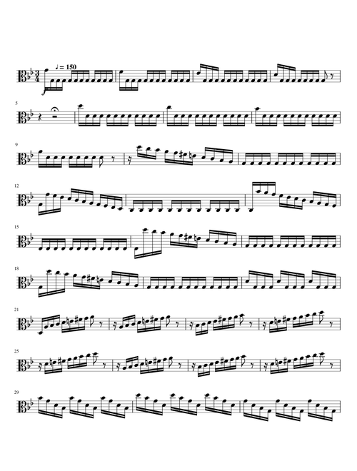 Summer Vivaldi - Presto (Arr for viola)