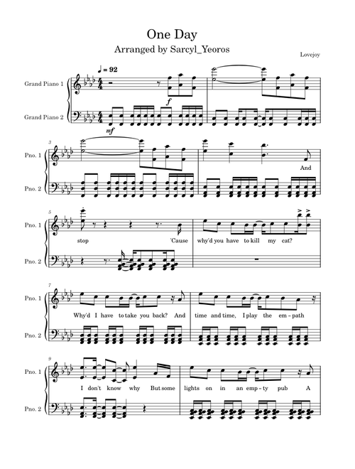 One Day – Lovejoy (Wilbur Soot)