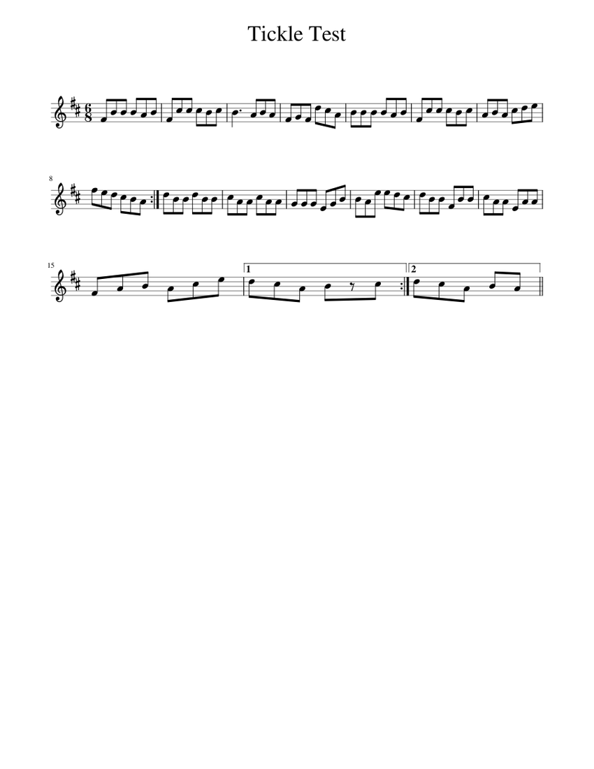 Tickle Test Sheet music for Piano (Solo) | Musescore.com