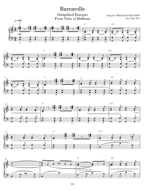 Barcarolle — Offenbach