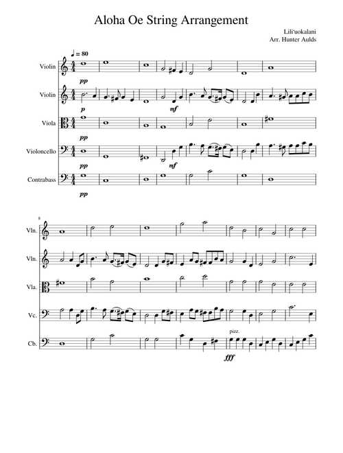 Aloha 'Oe – Liliuokalani