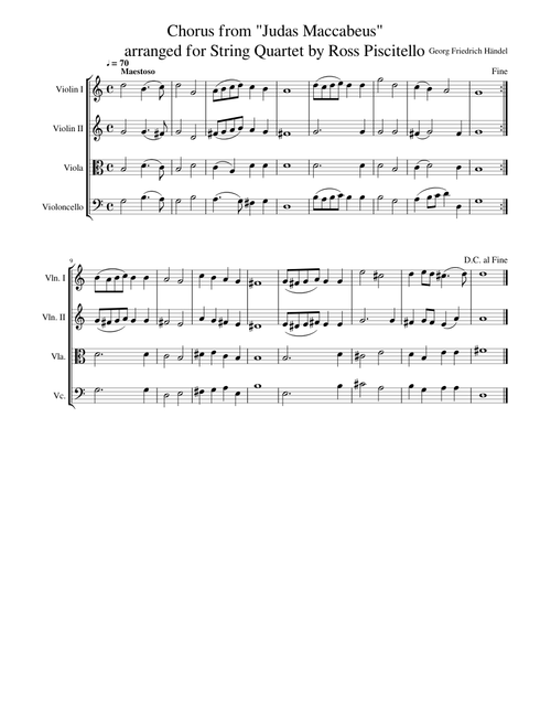 Chorus from "Judas Maccabeus"