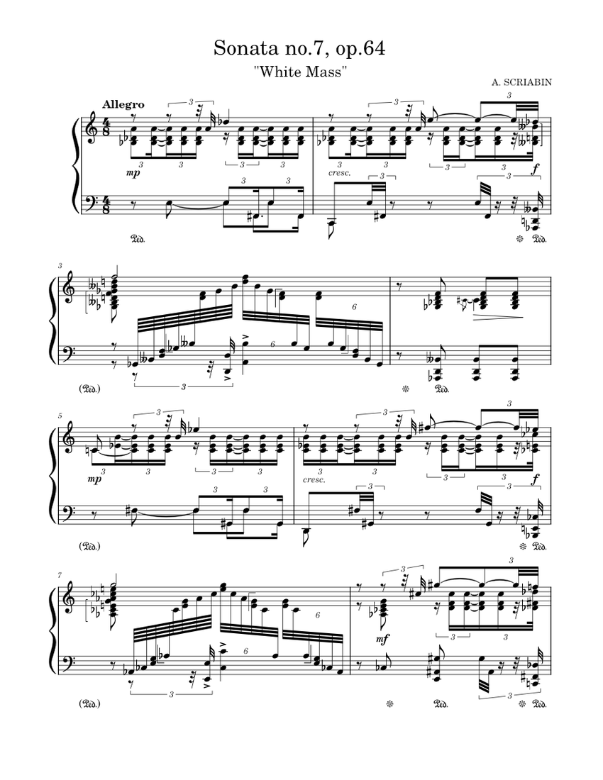 Alexander Scriabin - Sonata no.7, op.64 