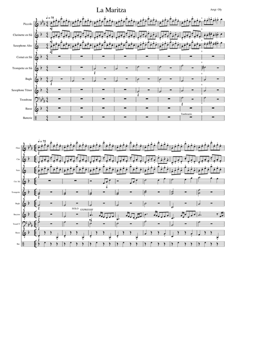 La Maritza – Jean Renard La Maritza orchestre (Oly).mscz