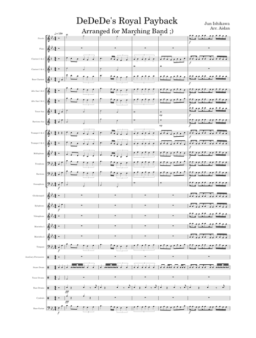 Masked Dedede Theme – Jun Ishikawa His Royal Payback (For Marching band :D) ~  DeDeDe's Royal Payback