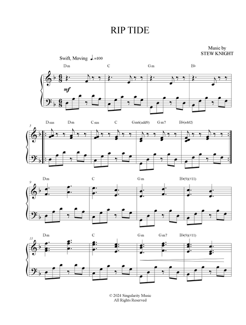 Rip Tide - Stew Knight (Piano Solo)
