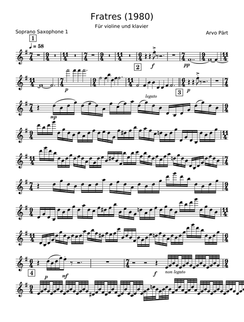 Fratres - Arvo Pärt
