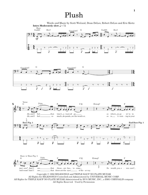 Plush - Stone Temple Pilots (School of Rock - Bass Guitar)