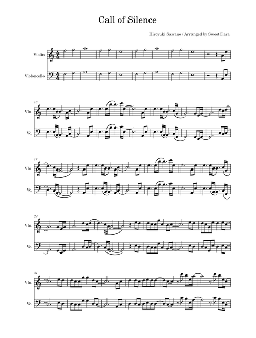 Call of Silence_For Easy Cello