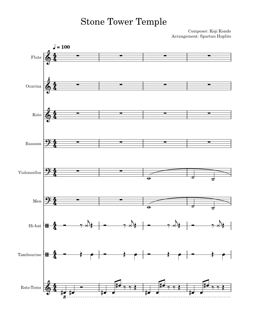 Stone Tower Temple - The Legend of Zelda: Majora's Mask Sheet