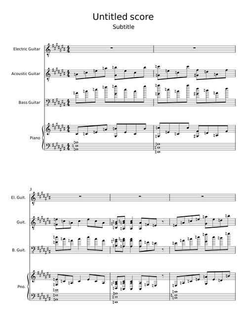 Untitled score