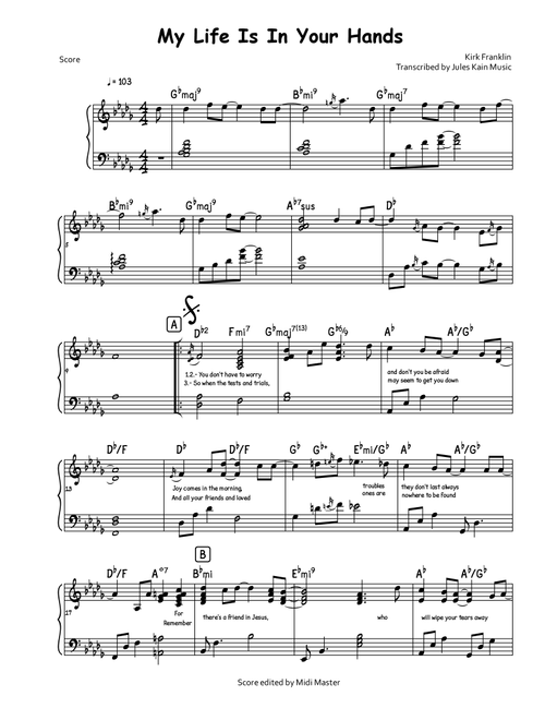 My Life Is In Your Hands (Arr. Jules Kain) - God's Property (Instrumental Solo (with Piano Accompaniment))