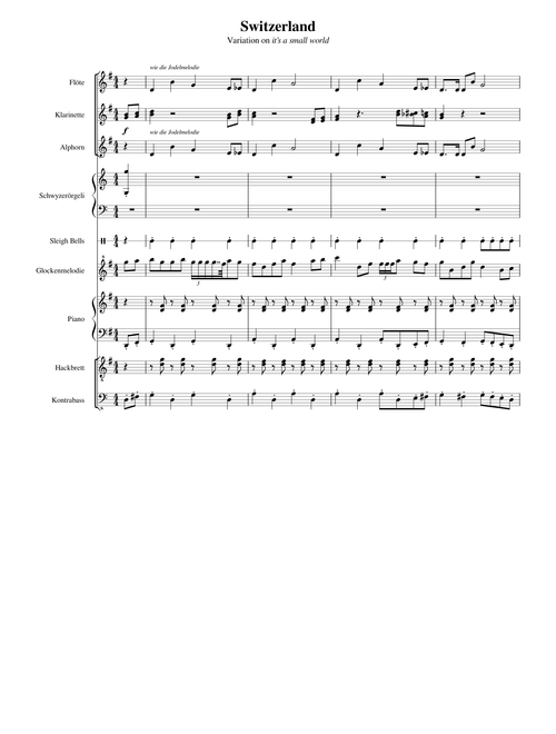 It's A Small World (Switzerland Theme) – Sherman Brothers
