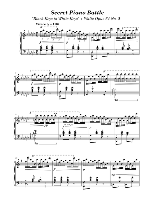 Secret Piano Battle - Chopin