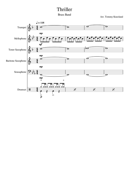 Thriller – Michael Jackson Arr. Tommy Kneeland