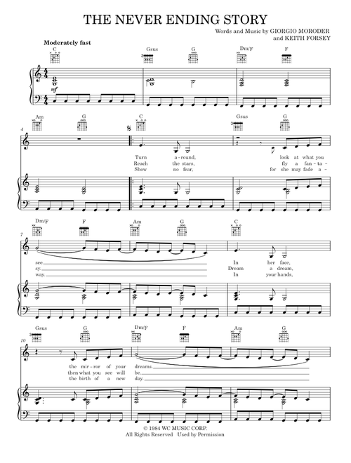 The Never Ending Story - Limahl (Piano-Vocal-Guitar)