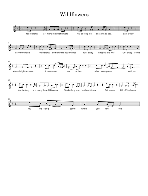 Wildflowers – Tom Petty Wildflowers – part 3