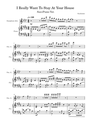 I Really Want To Stay At Your House SaxPiano - Cyberpunk : Edgerunners OST Mixed Duet, Solo