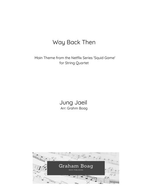 Way Back Then (Arr. Graham Boag) - Jaeil Jung (String Quartet)