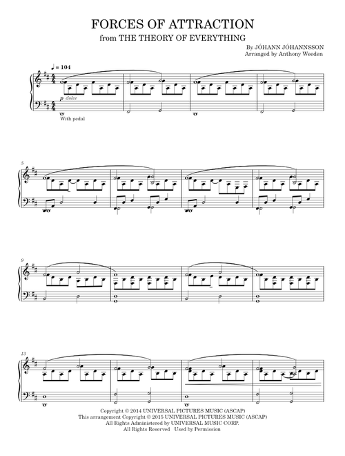 Forces of Attraction - Johann Johannsson (Piano Solo)