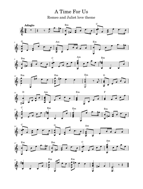 A Time For Us – Nino Rota