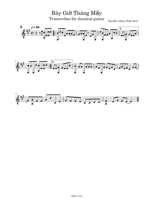 Bây Giờ Tháng Mấy