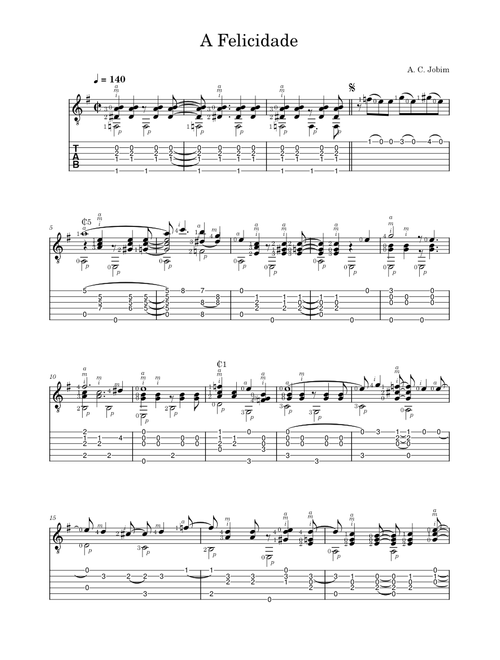 A Felicidade  by  A.C. Jobim