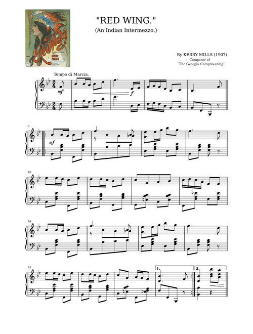 Red Wing by Kerry Mills (1907)