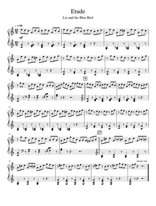 Liz and the Blue Bird Etude