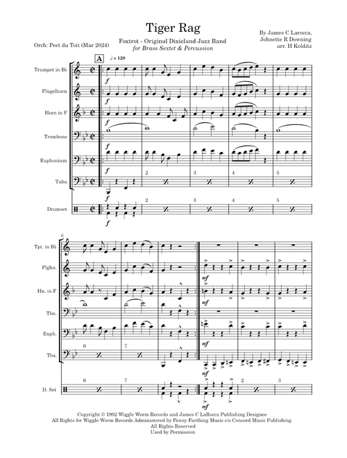 Tiger Rag – The Original Dixieland Jazz Band