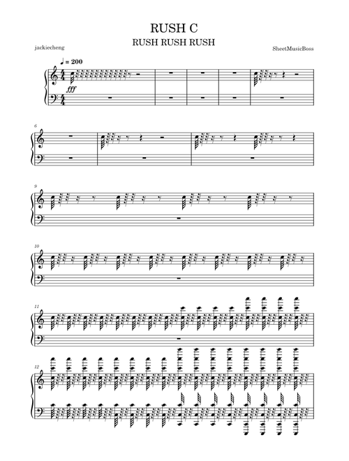 Rush c – Sheet Music Boss Rush C – Sheet Music Boss RUSH C