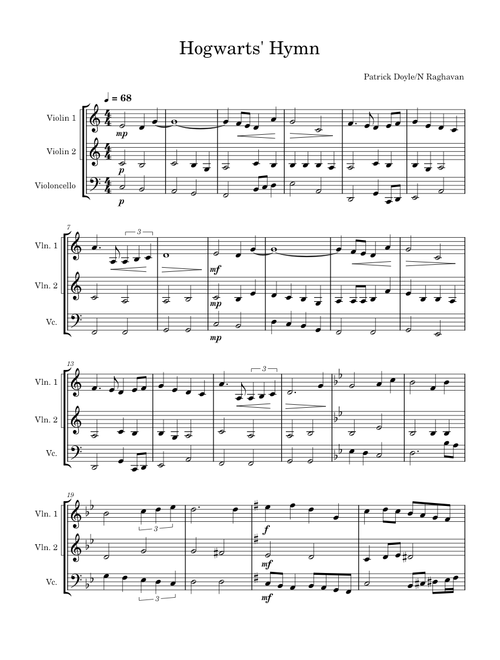 Hogwarts Hymn – Patrick Doyle
