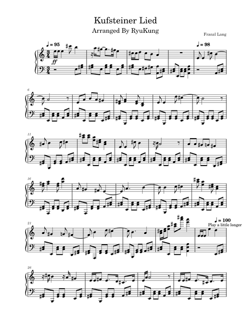 Kufsteiner Lied – Franzl Lang