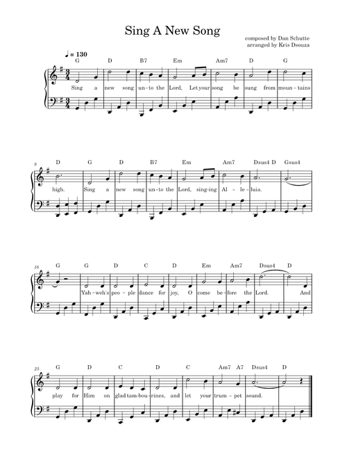 Sing A New Song – Dan Schutte
