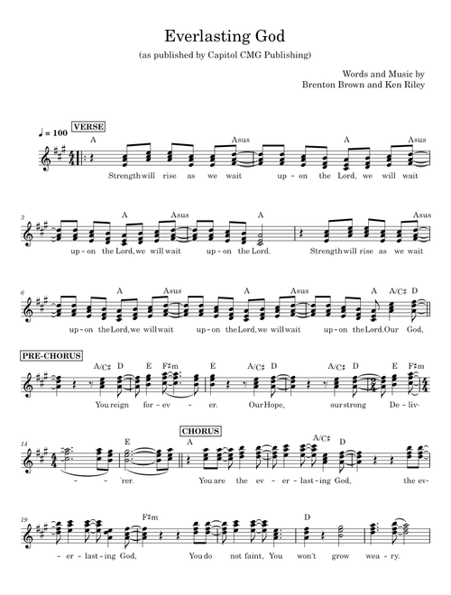 Everlasting god - Brenton Brown